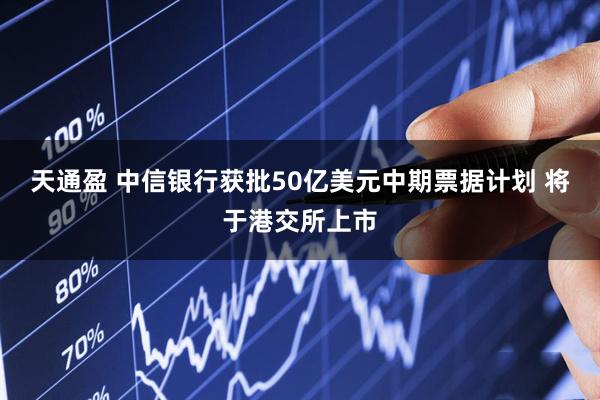 天通盈 中信银行获批50亿美元中期票据计划 将于港交所上市